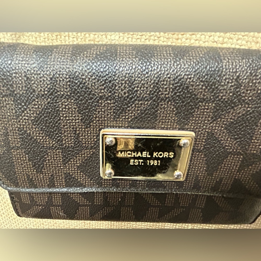 Michael Kors Brown Monogram Small Purse